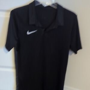 Nike Stretch Black Polo Shirt Size L